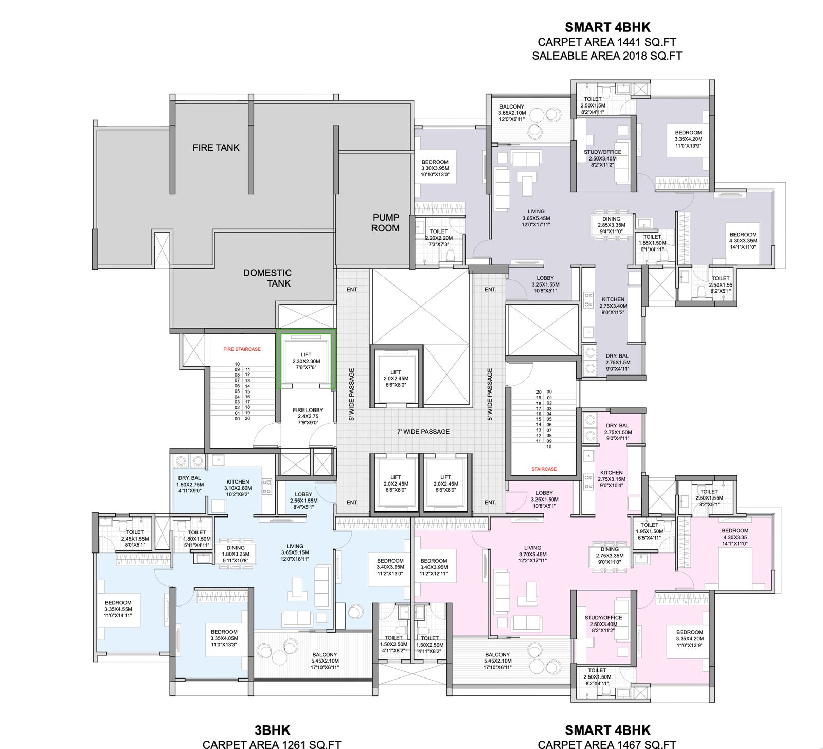 The Arena Pimpri refuge floor plans